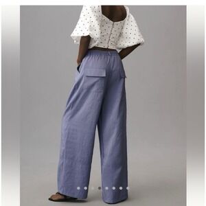 Maeve Seamed Wide-Leg Track Pants EUC Small